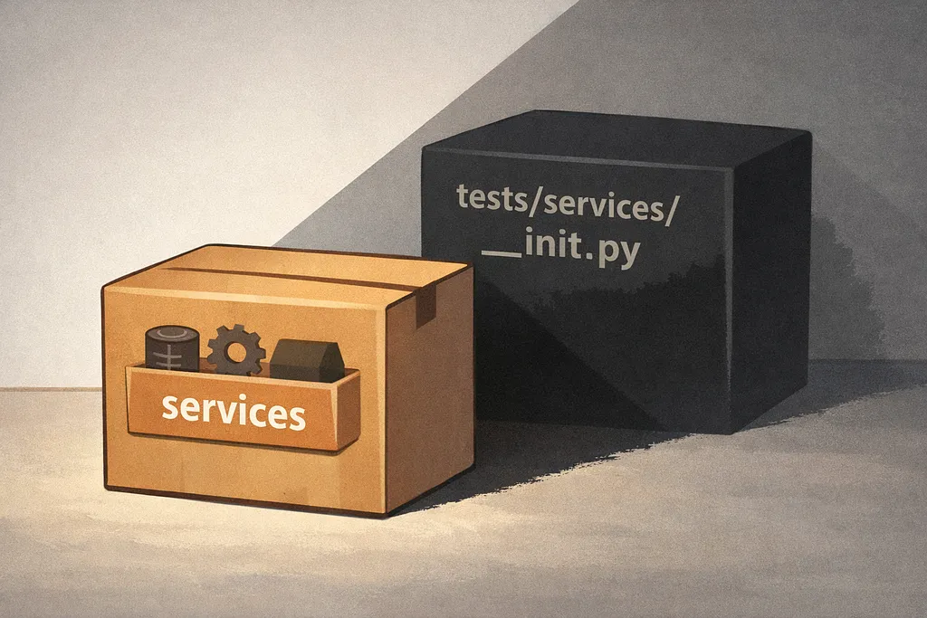 A robot discovering a misplaced package that had been silently hiding hundreds of tests from view.