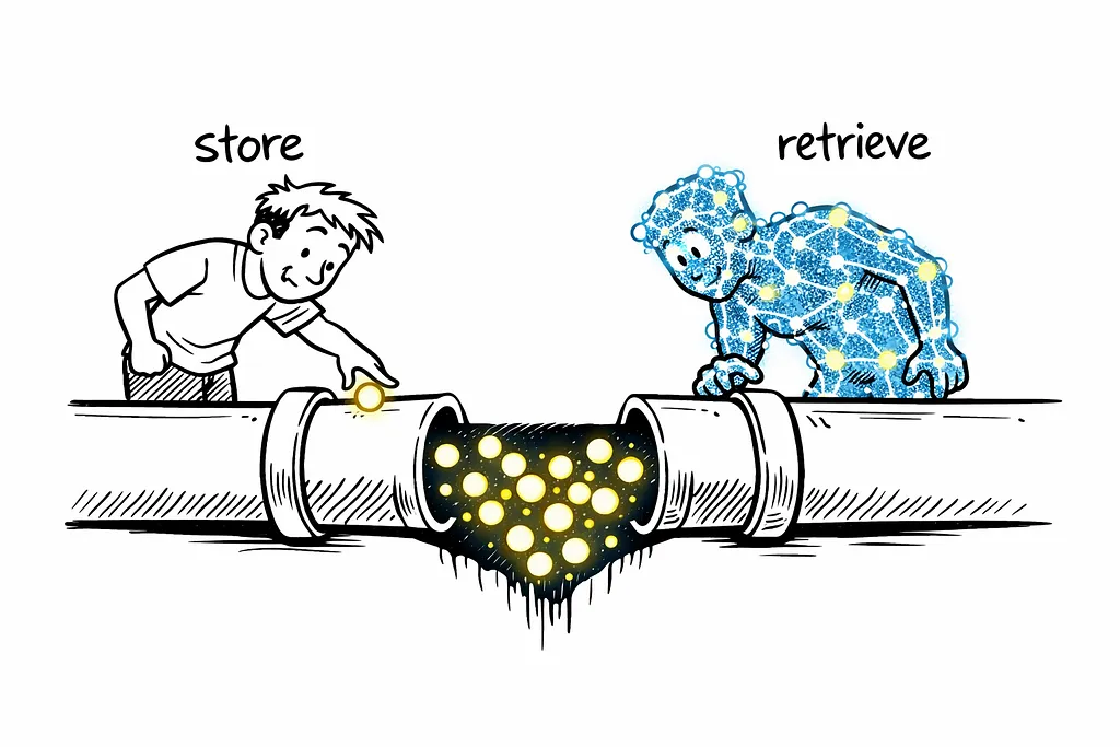 AI plumbing with a hidden break, where credentials flow in but nothing comes out the other end.