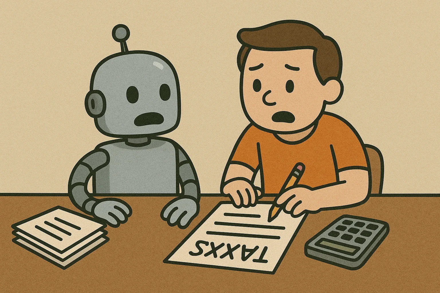 A robot juggling stone tablets, capturing the overhead of manually shuttling context between agents.