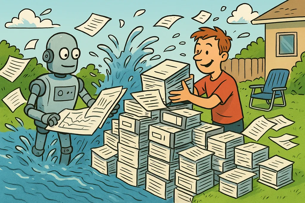 A dense stack of papers standing between a working system and the users who need to run it.