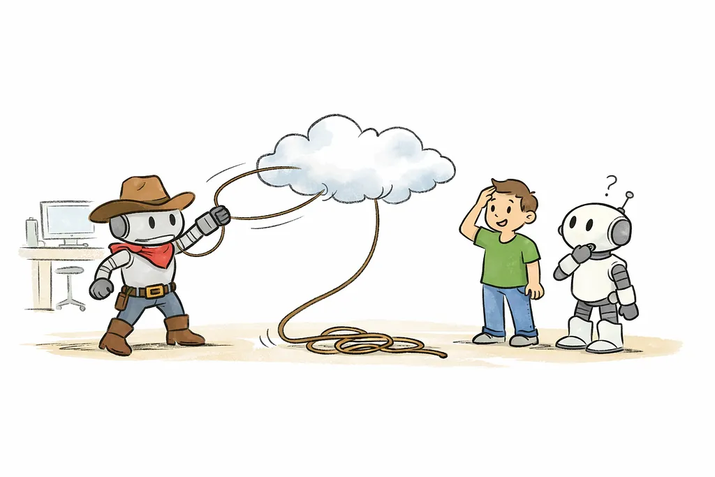 AI plumbing that only connects when the right conceptual fitting is chosen, showing how grammar enforces logic.